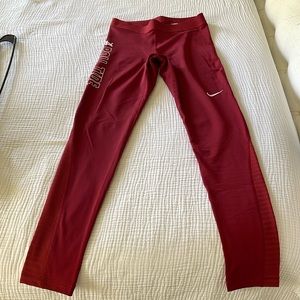 Nike dry fit, sports pants, red, rolltide